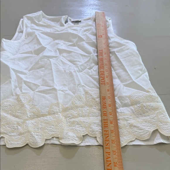 J. Crew Embroidered-trim shell Size XXS - Picture 4 of 11